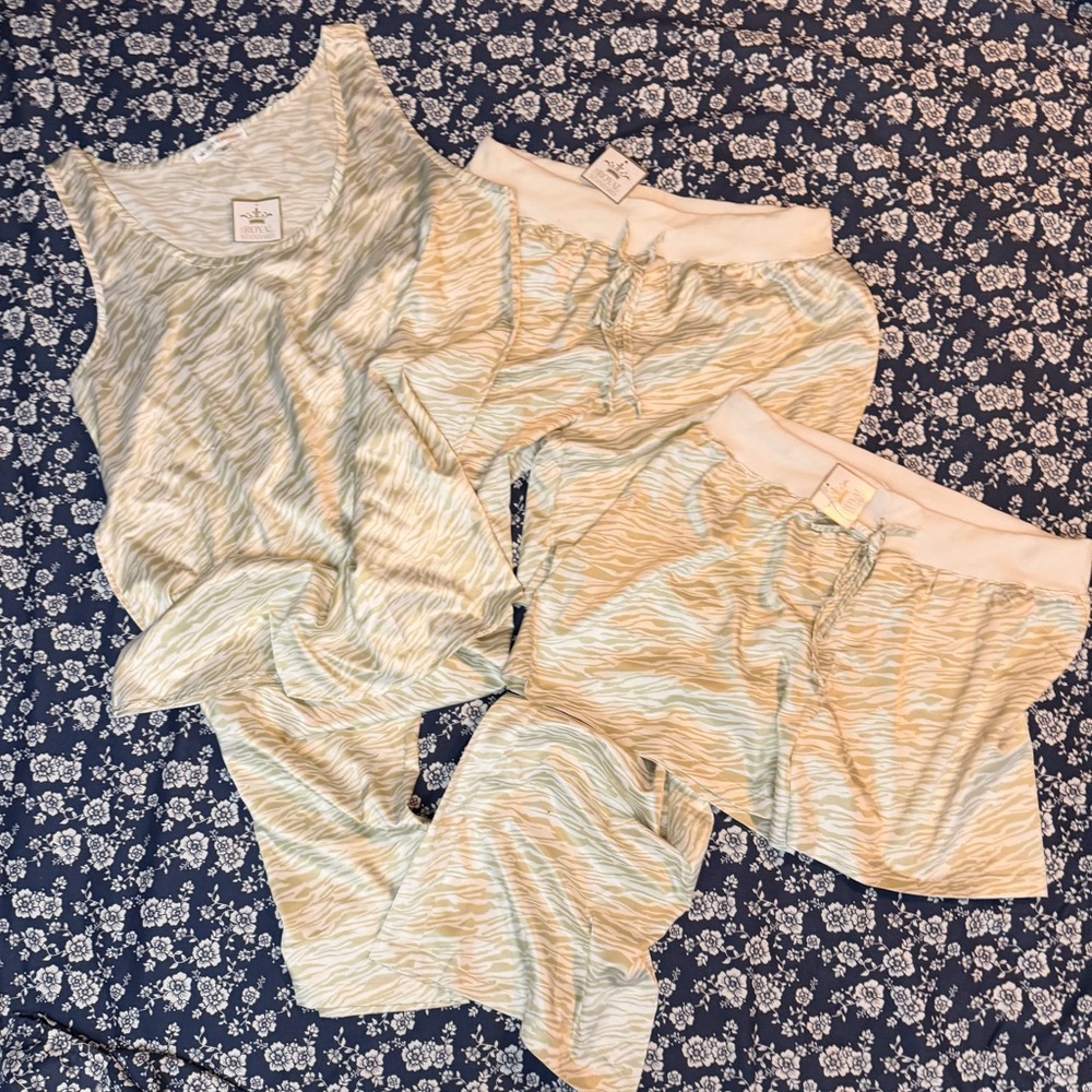 Women's 3 piece Pajama Lounge Wear Set by The Royal Standard